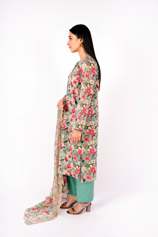 3 Piece Cotton Lawn Suit