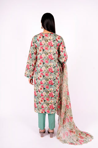 3 Piece Cotton Lawn Suit
