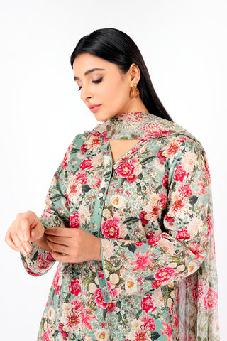 3 Piece Cotton Lawn Suit