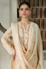 3 Piece -  Embroidered Suit - C6187