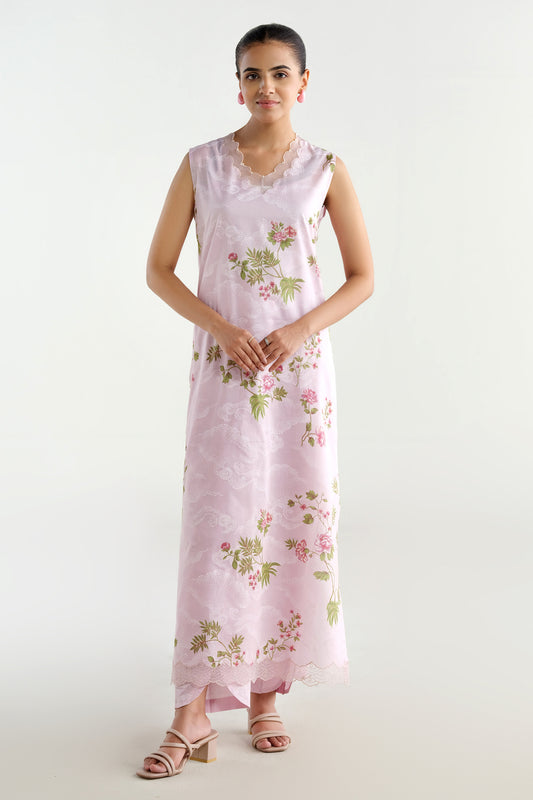 2 Piece - Printed Embroidered Suit - C6206