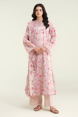 3 Piece-Printed & Embroidered Suit-C6219