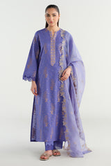 3 Piece -  Embroidered Suit - C6224