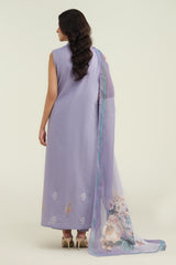 3 Piece-Printed & Embroidered Suit-C6234