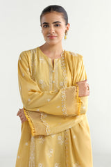 3 Piece -  Embroidered Suit - C6238
