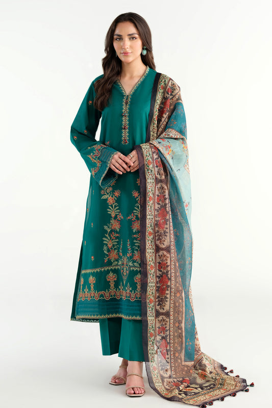 3 Piece - Embroidered Suit - C6241