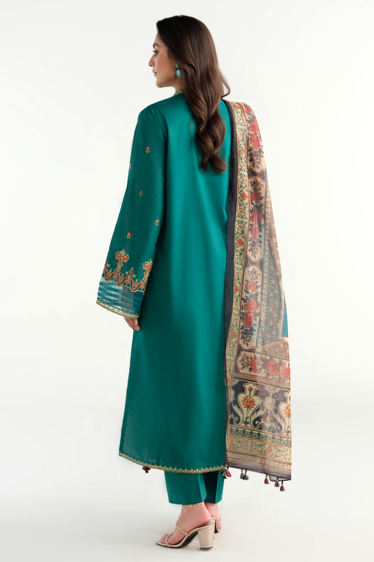 3 Piece - Embroidered Suit - C6241