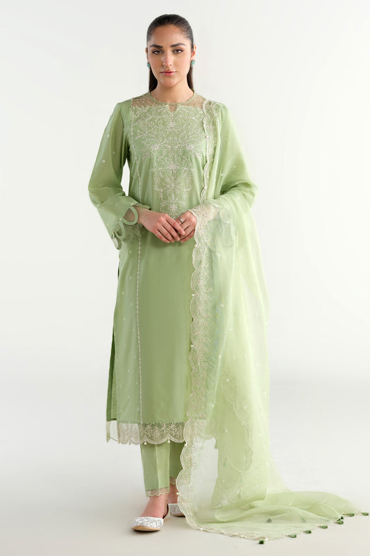 3 Piece - Embroidered Suit - C6243