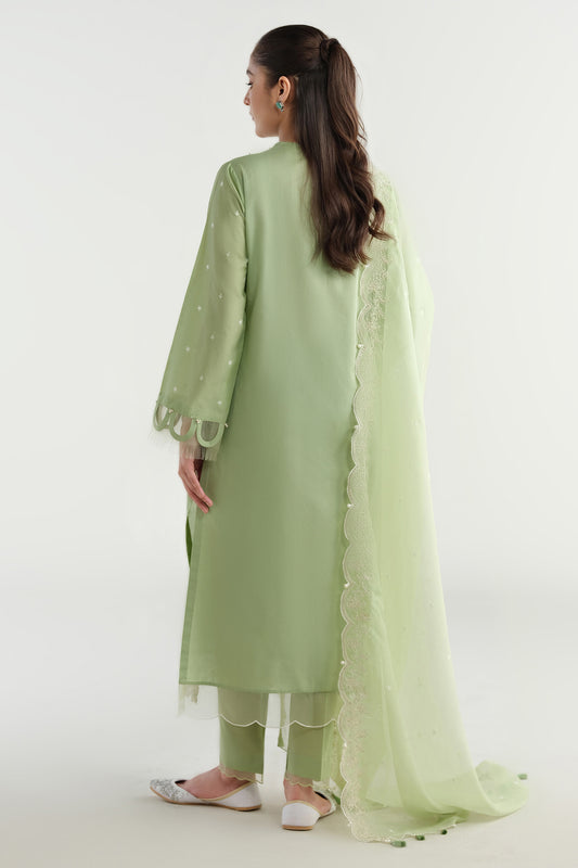 3 Piece - Embroidered Suit - C6243