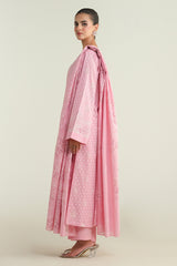 3 Piece - Printed & Embroidered Suit - C6275