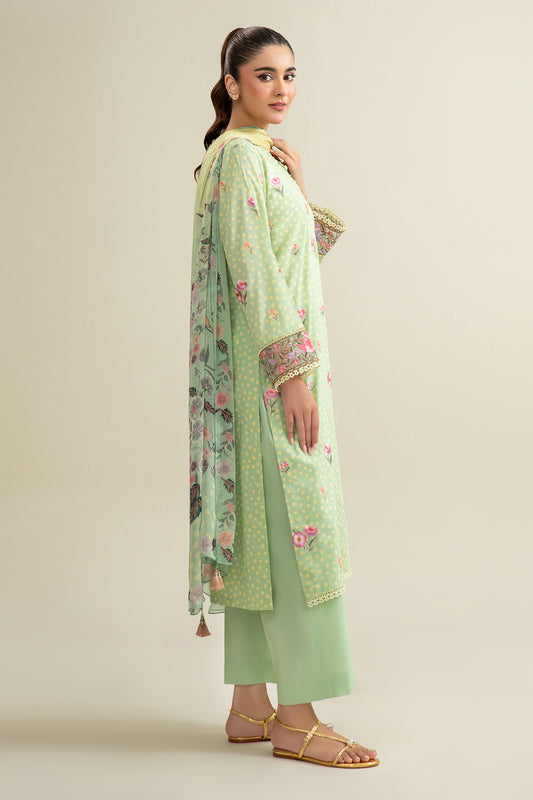 3 Piece - Embroidered Suit - C6278