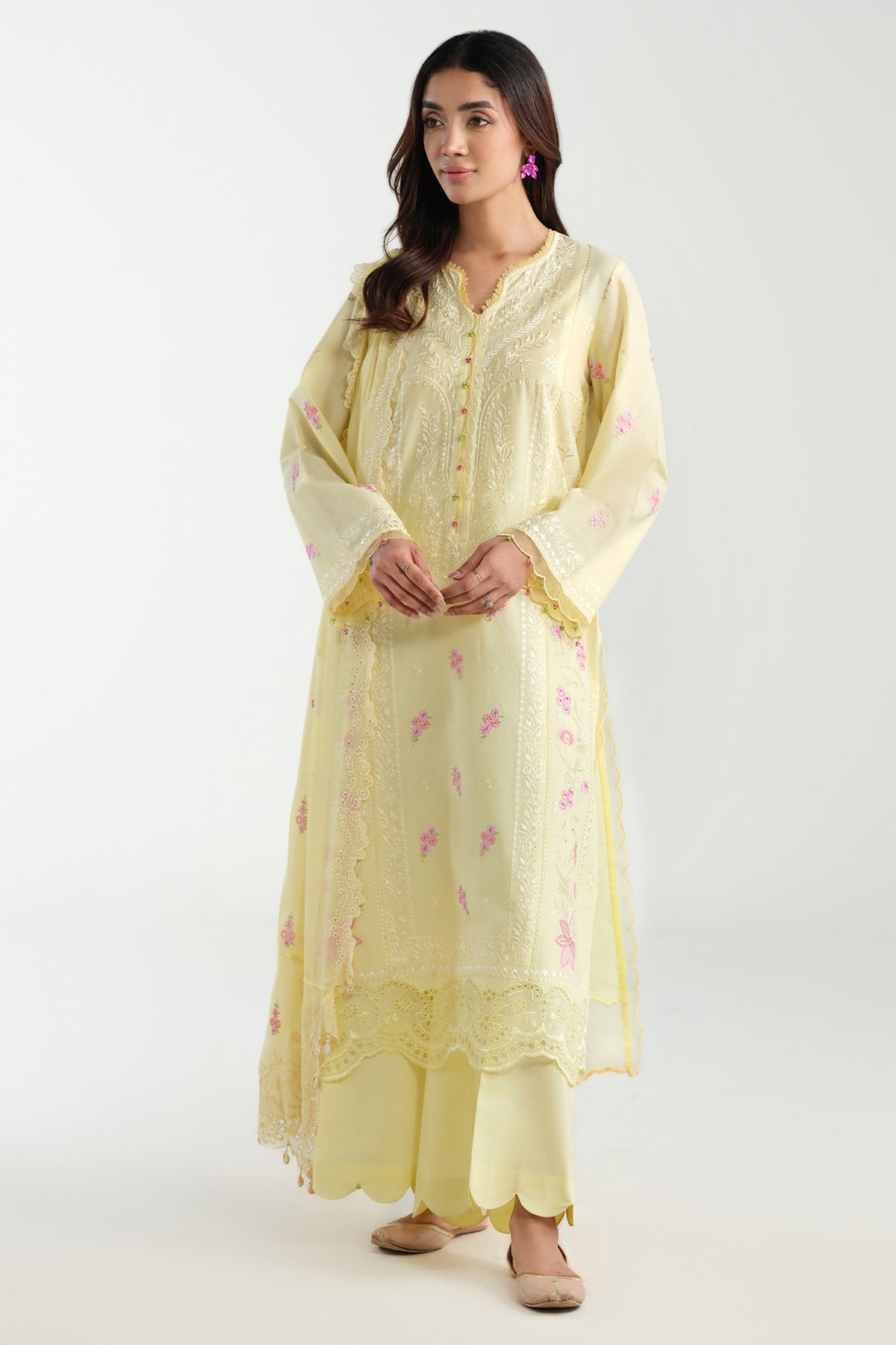 3 Piece - Embriodered Suit - C6280