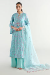 3 Piece - Printed & Embroidered - C6282