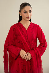 3 Piece - Embroidered Suit - C6283