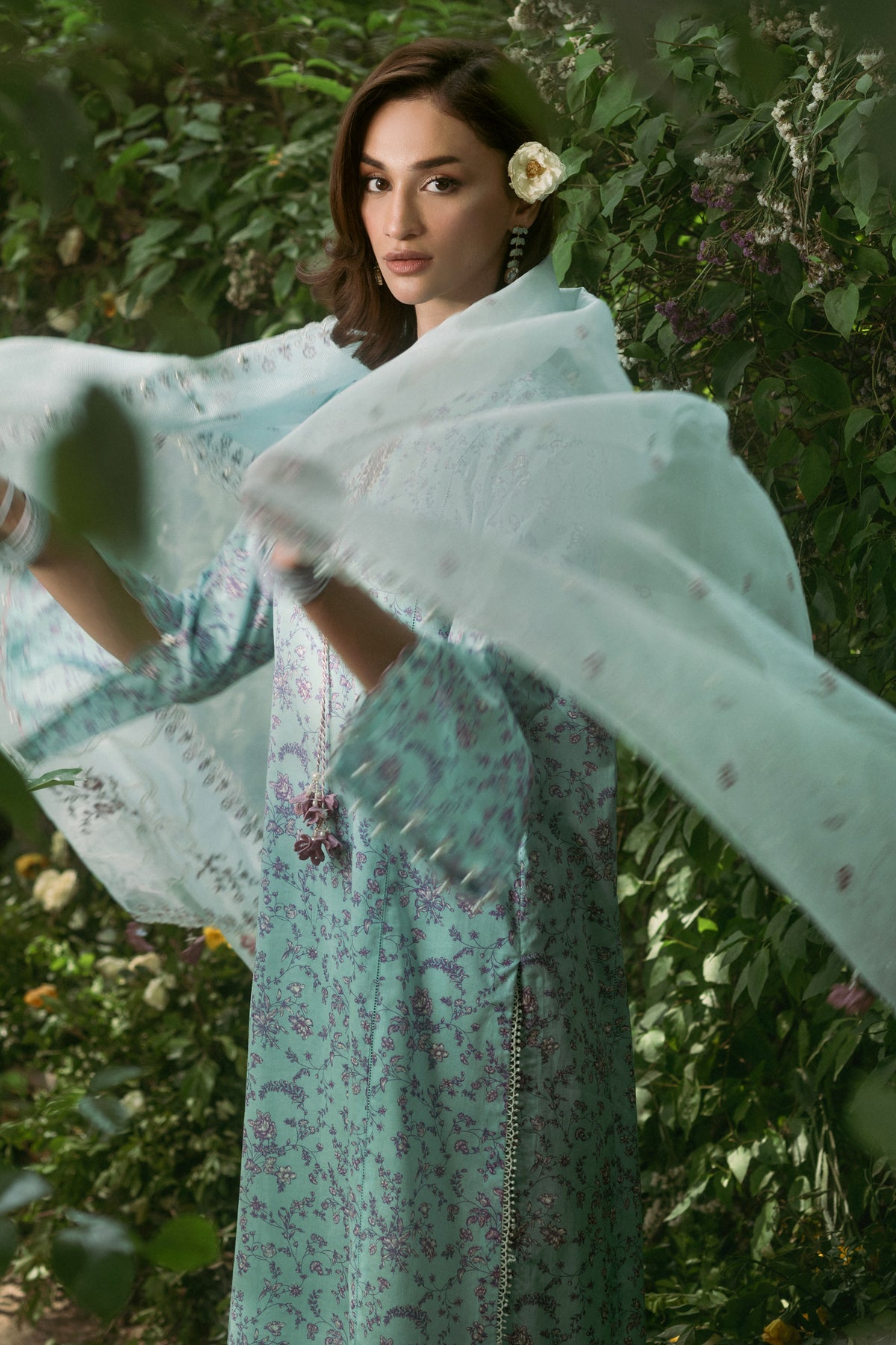 3 Piece - Printed & Embroidered - C6282