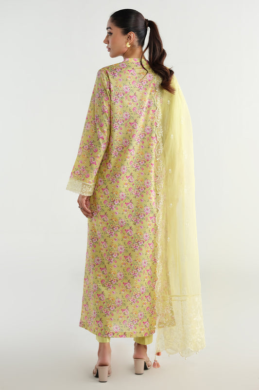 3 Piece - Embroidered Suit - C6290