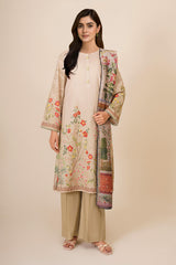 3 Piece - Printed Suit - C6293