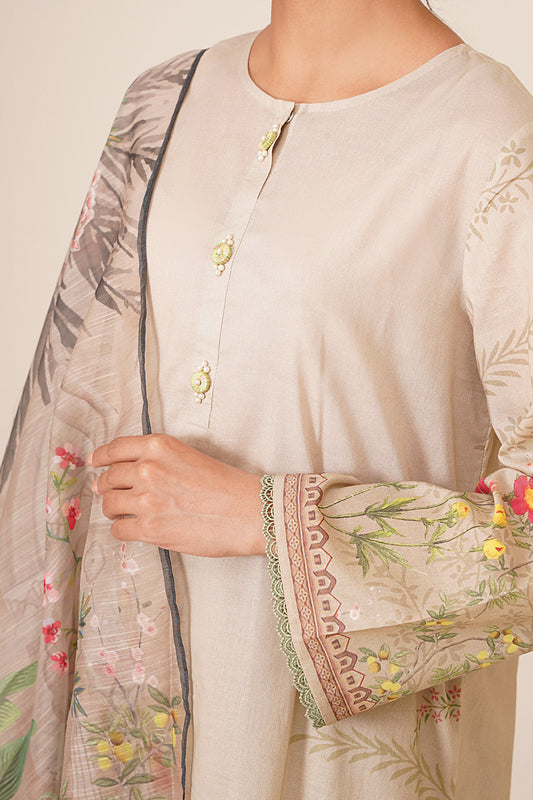 3 Piece - Printed Suit - C6293