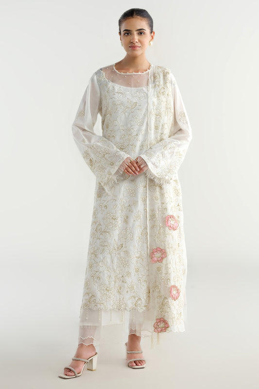 3 Piece - Embroidered Suit - C6297