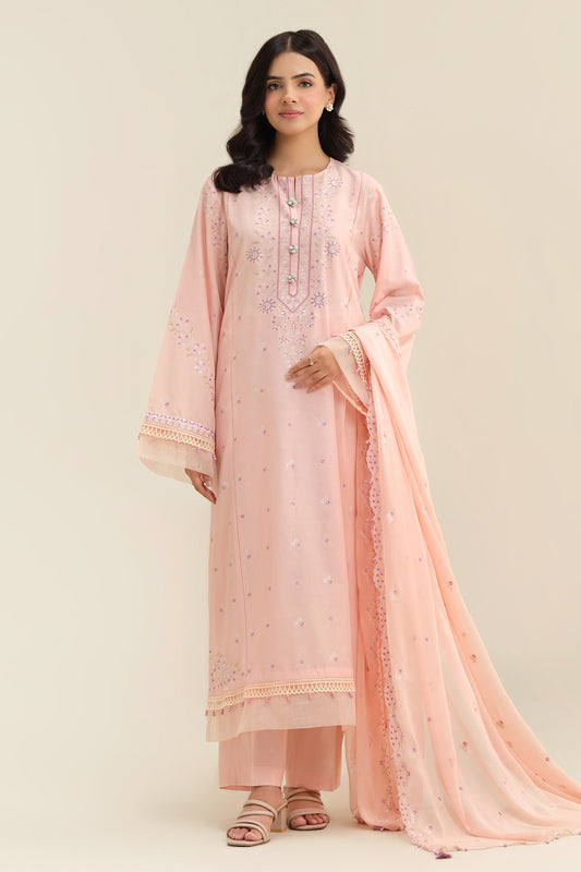 3-Piece - Embroidered Suit - C6295