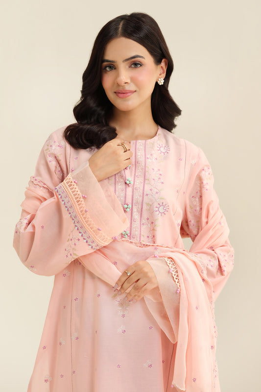 3-Piece - Embroidered Suit - C6295