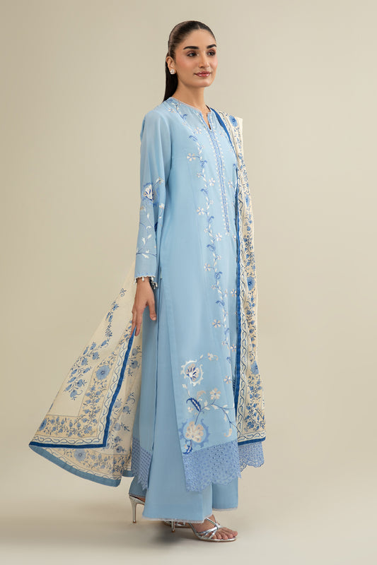 3 Piece - Embroidered Suit - C6305