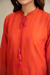 3 Piece - Embroidered Suit - C6307