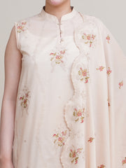 3 Piece - Embroidered Suit - C6312