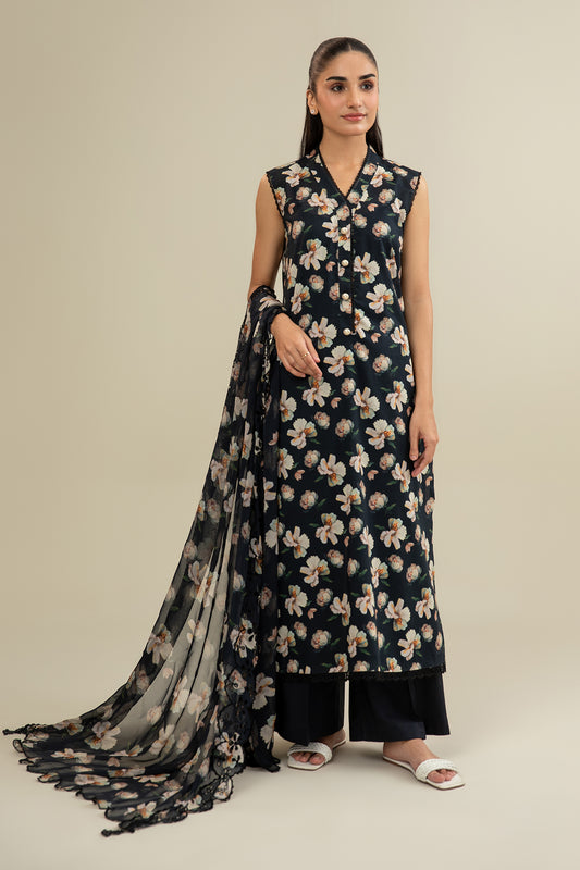 3 Piece - Printed Suit - C6314
