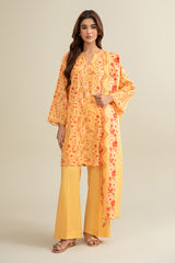 3 Piece - Printed Suit - C6318