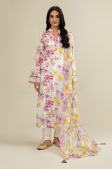 3 Piece - Embroidered Suit - C6321