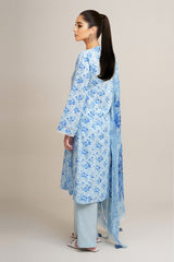 3 Piece - Printed Suit - C6324