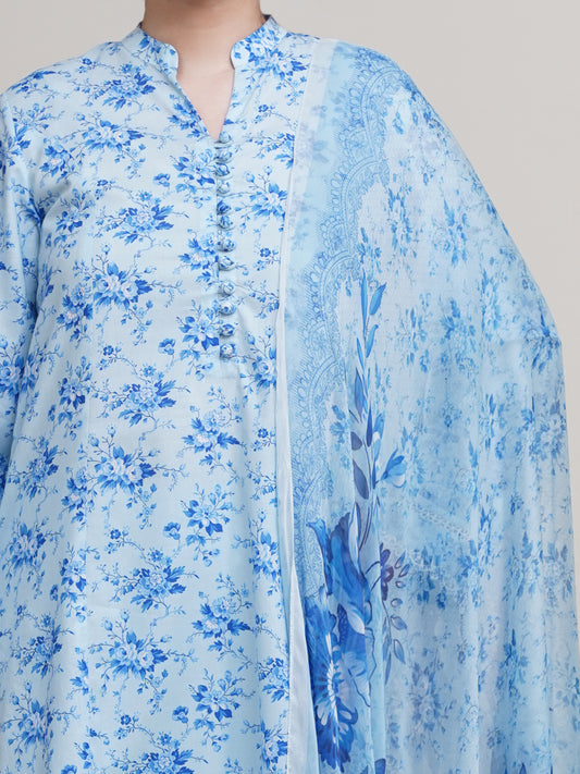 3 Piece - Printed Suit - C6324