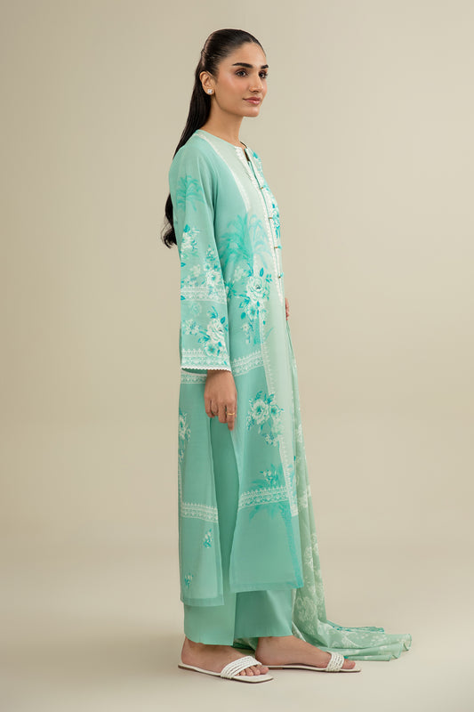 3 Piece - Printed Suit - C6335