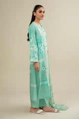 3 Piece - Printed Suit - C6335