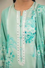 3 Piece - Printed Suit - C6335