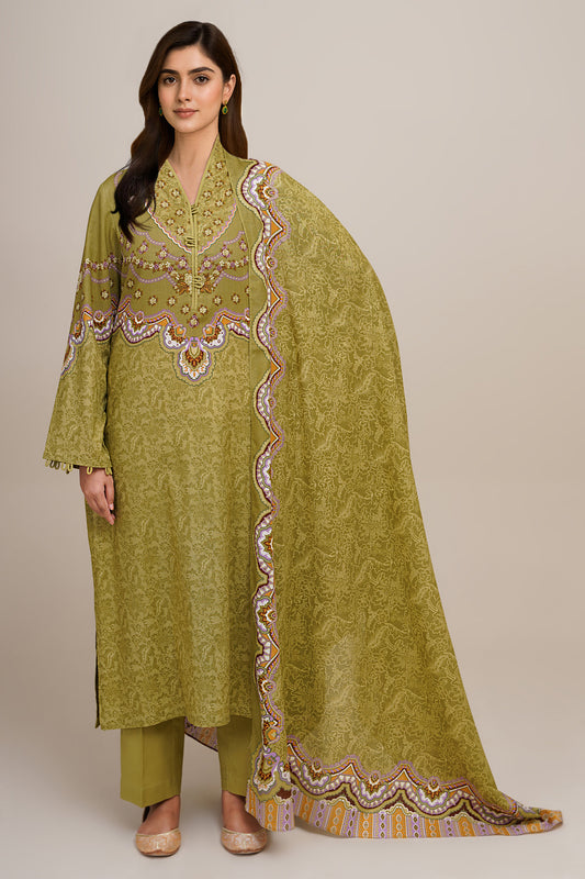 3 Piece - Printed Suit - C6343
