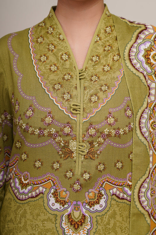 3 Piece - Printed Suit - C6343