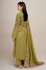 3 Piece - Printed Suit - C6343