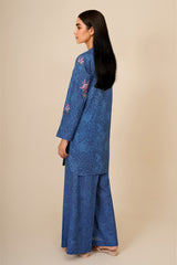 2 Piece - Printed & Embroidered Suit - C6345