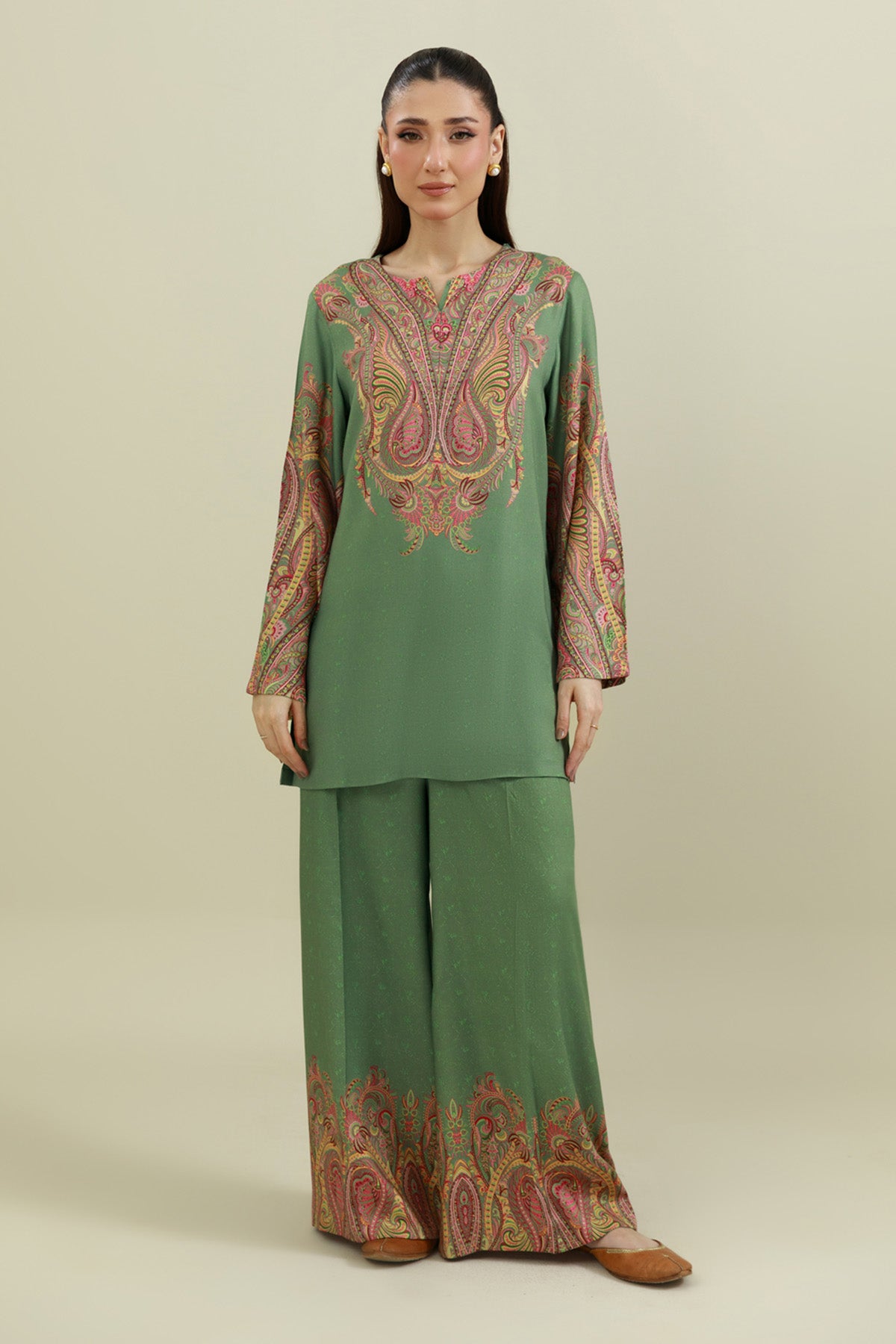 2 Piece - Printed Suit - C6347