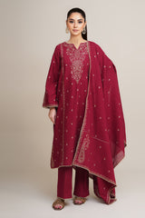 3 Piece - Embroidered Suit - C6353