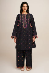 2 Piece - Embroidered Suit - C6354