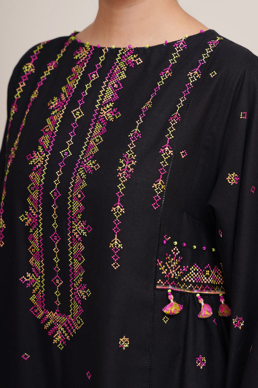 2 Piece - Embroidered Suit - C6354