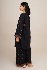 2 Piece - Embroidered Suit - C6354