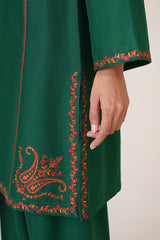 2 Piece - Embroidered Suit - C6355