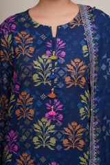 3 Piece - Printed Suit - C6374