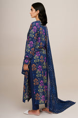 3 Piece - Printed Suit - C6374
