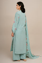 3 Piece - Embroidered Suit - C6385