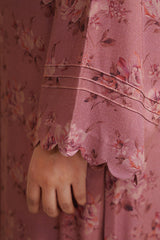 3 Piece - Printed & Embroidered Suit - C6390